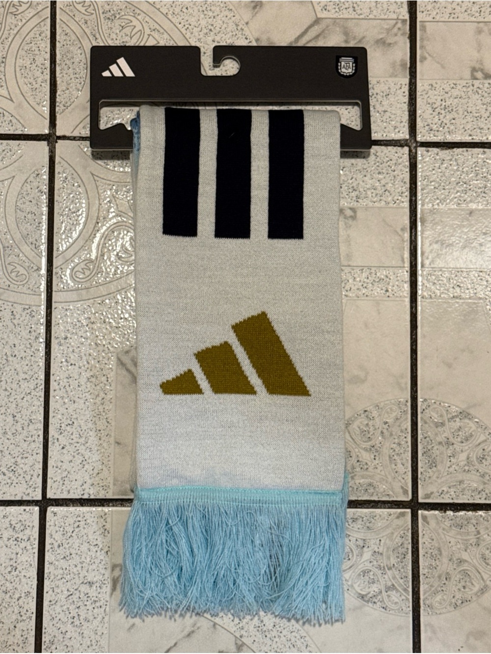 New Adidas Argentina National Team 2026 Soccer Scarf World Cup 26 Blue KE1385